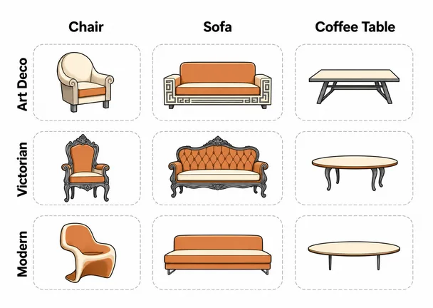 Product families and their variants.